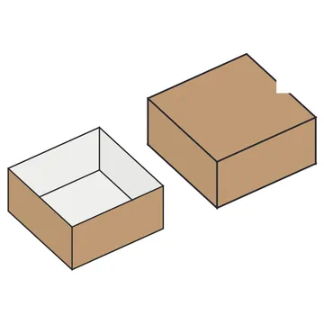 La boîte cadeau pliée et son couvercle, jour 17